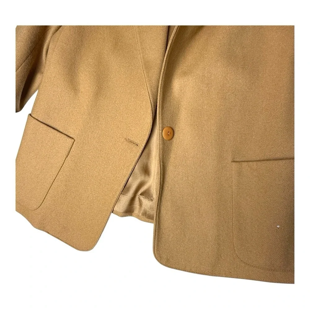 VTG Devon Womens Pure Wool‎ Blazer Size 12 Equestrian Career Minimalist